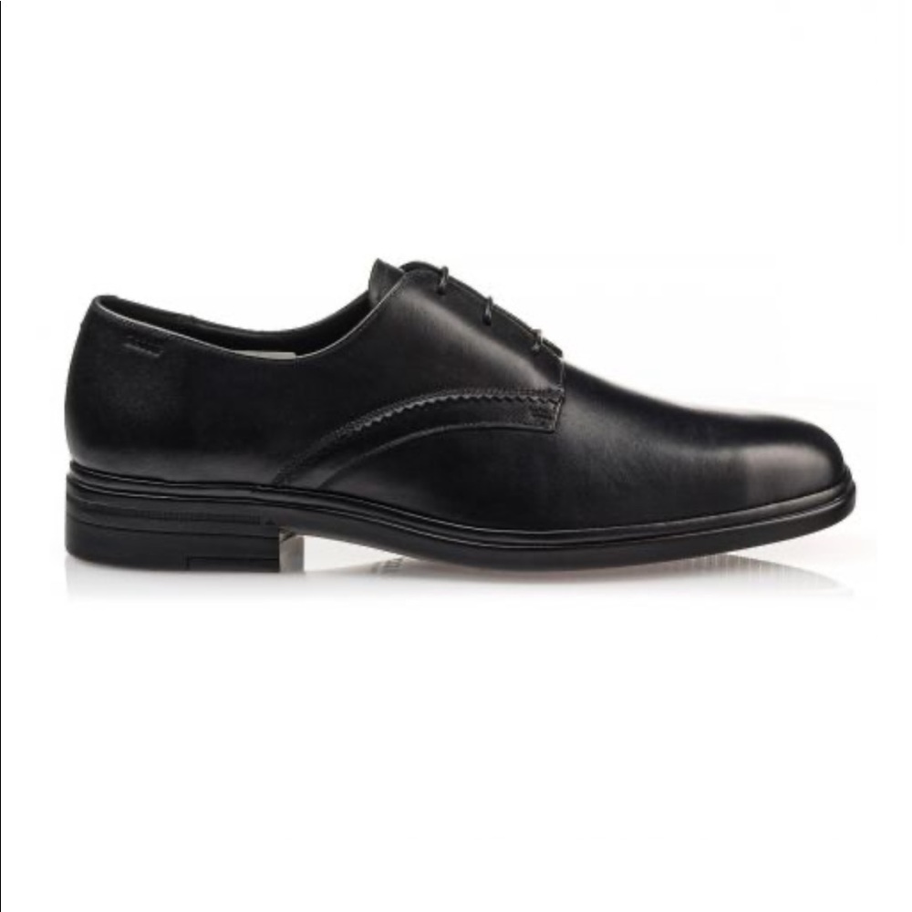 BALLY | NWT Men's ‘Nelix’ Black Leather Plain-Toe Oxfords